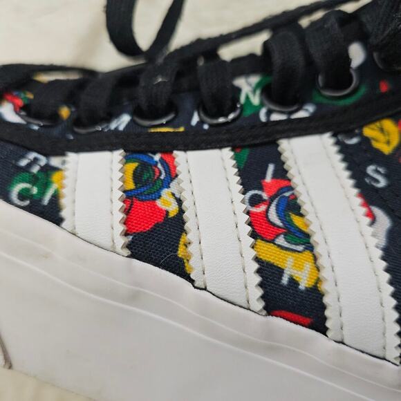 Adidas US8 Rich Mnisix Nizza Platform Mid Artsy Roses FunkyArt to‎ wear Standout - Picture 15 of 16